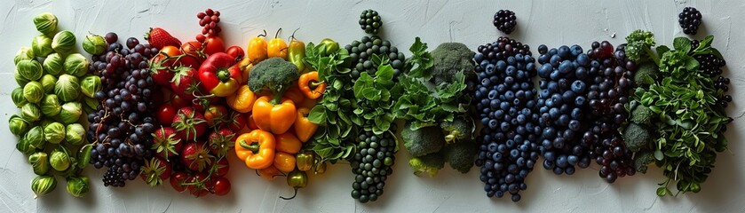 fruit and vegetable collage, fresh fruits, vegetables.