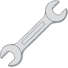 wrench cartoon illustration