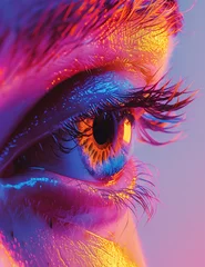 Deurstickers eye of the person © Holly Berridge