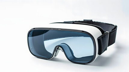 Virtual reality glasseds on white background
