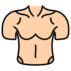 Male Chest Filled Style