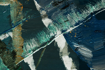 Fototapeta premium Abstract multicolor blots on black background. Print pattern for cards, clothes, banner, dark contrasting wallpaper
