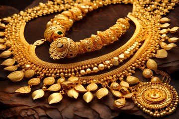 Pure 24 carat gold jewellery necklace