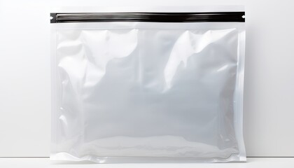Bag of Silver Foil on White Background