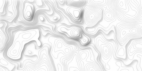 	
The stylized height of the topographic map in contour, lines. Topography and geography map grid abstract backdrop. creative cartography illustration. Black and white landscape geographic pattern.