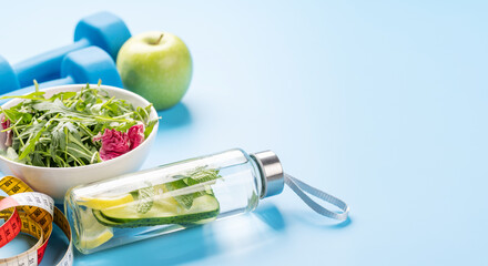 Healthy lifestyle, sport and diet concept