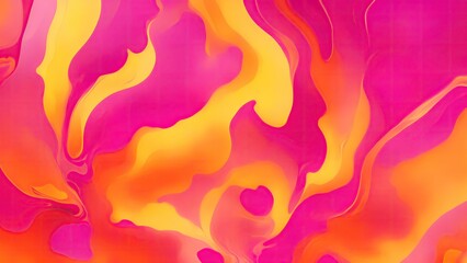 Fototapeta na wymiar Abstract Pink and Yellow patterns burn in fiery flames Background