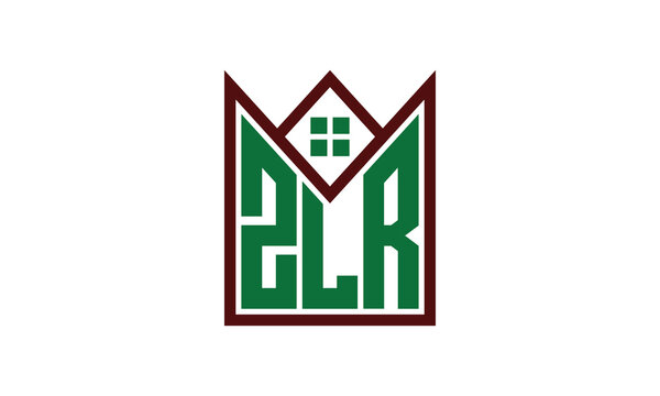 ZLR initial letter real estate builders logo design vector. construction ,housing, home marker, property, building, apartment, flat, compartment, business, corporate, house rent, rental, commercial