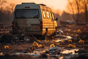In an alarming display of environmental degradation, rubbish and trash are recklessly discarded in nature, showcasing the profound impact of pollution on the fragility of our natural world