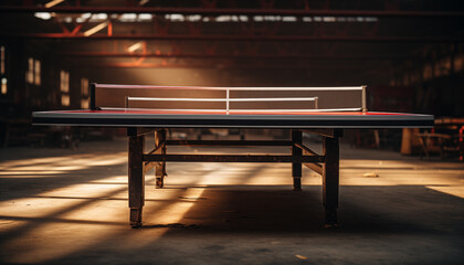 ping pong table. 