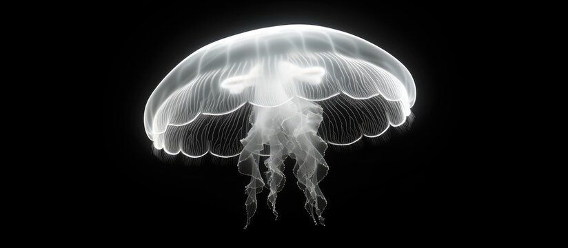 Moon Jellyfish. with copy space image. Place for adding text or design