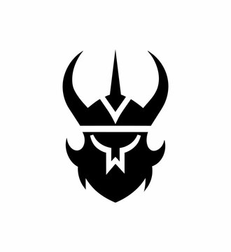 Logo Head Viking Helm