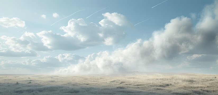 steppe fire in the fields the wall of smoke. with copy space image. Place for adding text or design