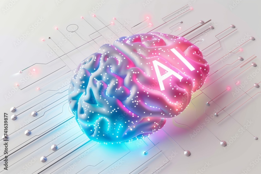 Poster ai brain chip hyperpolarization. artificial intelligence healthtech ecosystem mind artificial intell