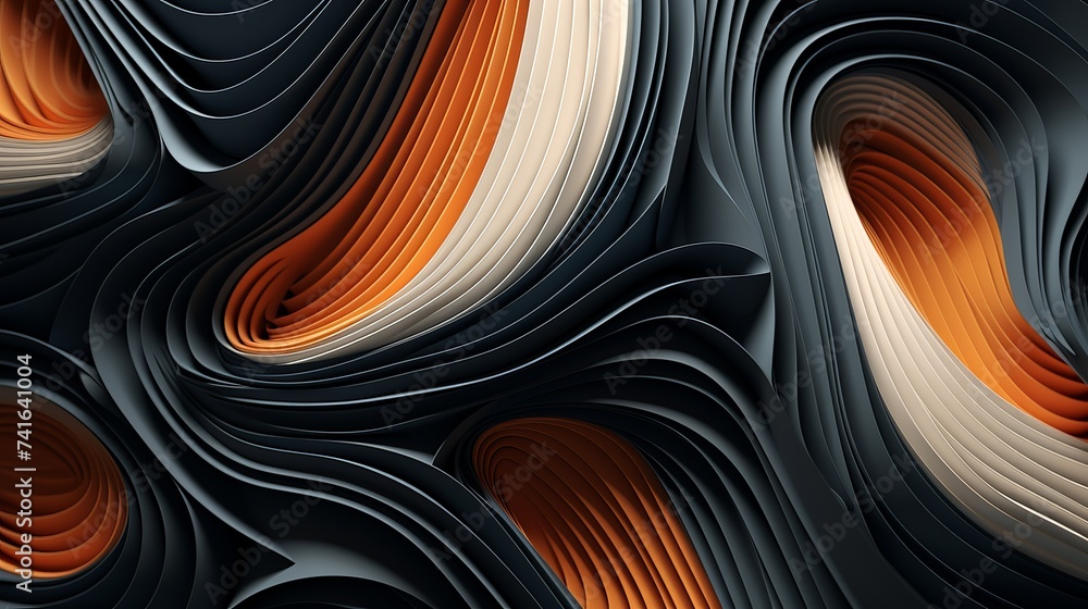 Poster close up of 3d abstract pattern art