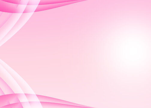 Soft light pink background with curve pattern graphics for illustration wallpaper banner website backdrop