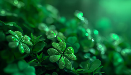 St. Patrick's Day concept clover background