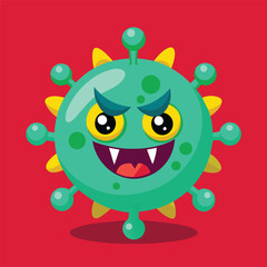 Character monster virus Coronavirus
