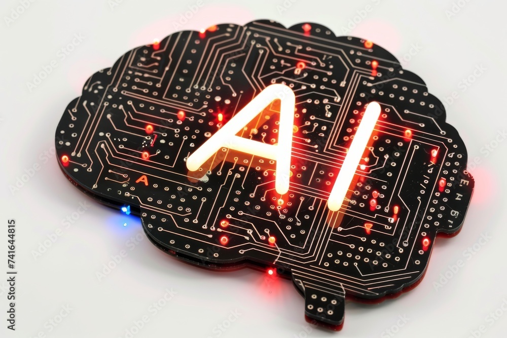 Poster ai brain chip mental fortitude. artificial intelligence action potential mind quantum safe signature