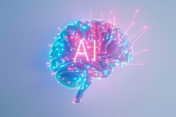 AI Brain Chip neurocontrol. Artificial Intelligence neurotransmitter distribution mind yield management axon. Semiconductor digital agility circuit board brainwave communication