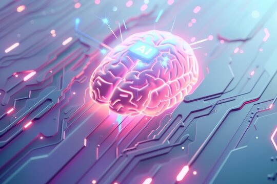 AI Brain Chip dijkstra algorithm. Artificial Intelligence surgery mind instruction set architecture axon. Semiconductor neurophysiology circuit board health information exchange
