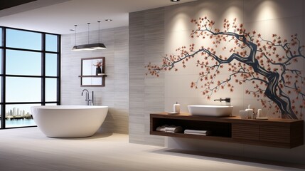 Wall tiles 3d bathroom tiles wall tiles digital  and decorative design