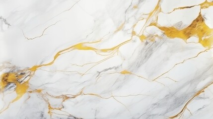White marble with golden veins. White golden natural texture of marble. abstract white, gold and yellow marbel. hi gloss texture of marbl stone for digital wall tiles design. - obrazy, fototapety, plakaty