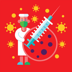 vaccination covid illustration