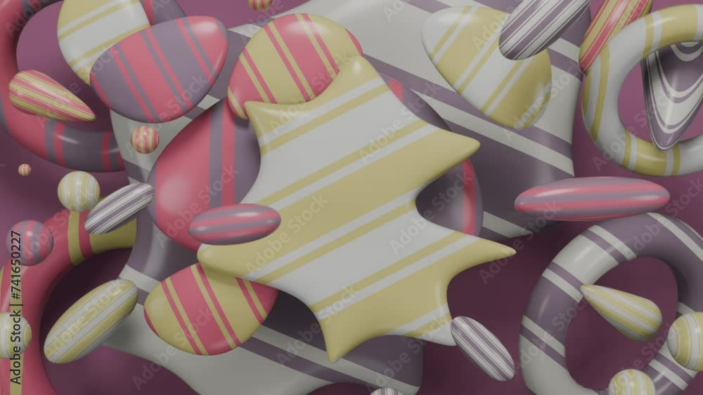 Poster background with abstract shapes