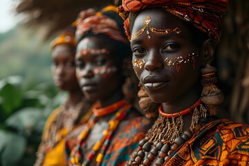 people in traditional attire