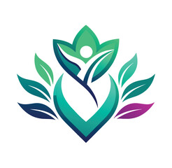 meditation logo stock vector