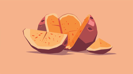 Sweet Potato vector flat minimalistic isolated vector
