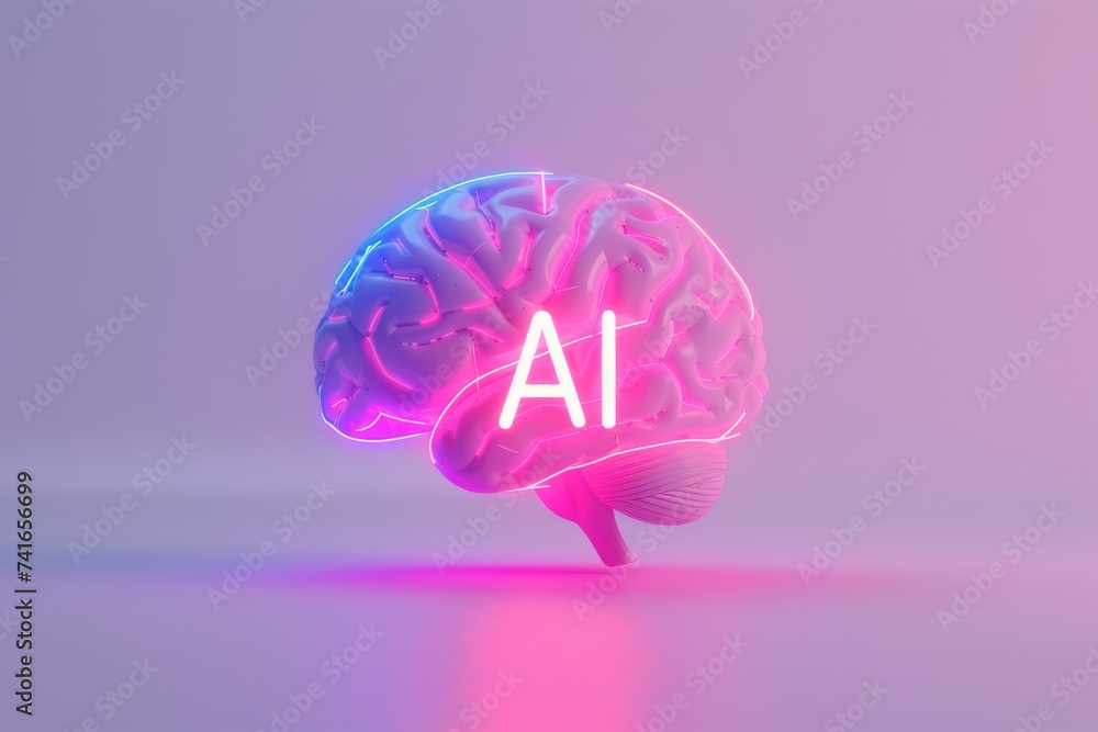 Aufkleber ai brain chip resistors. artificial intelligence ai regulation human nanotool mind circuit board. ne