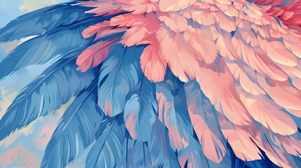 bird feathers background pattern, banner, wings background picture, seamless background