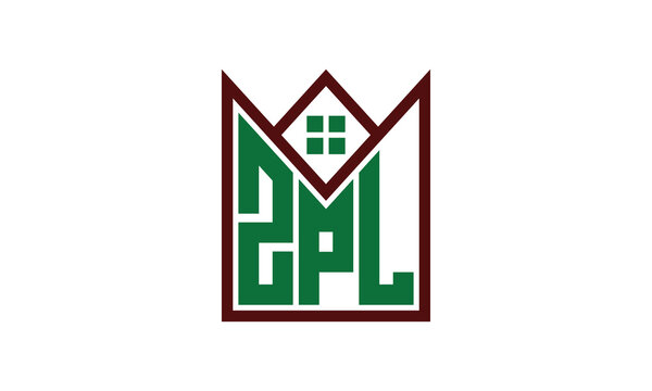 ZPL initial letter real estate builders logo design vector. construction ,housing, home marker, property, building, apartment, flat, compartment, business, corporate, house rent, rental, commercial