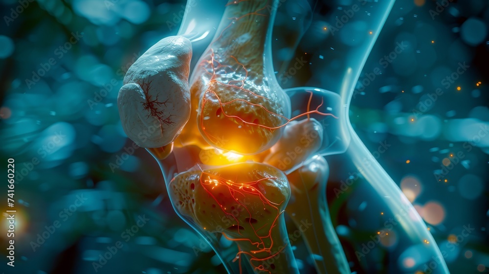 Poster a detailed 3d visualization showing neurons and synaptic connections with highlighted active areas i