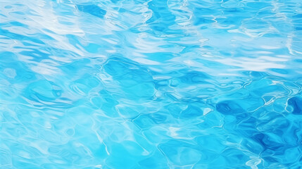 Obraz premium Vue de dessus de l'eau, d'une piscine ou de la mer. Eau en mouvement avec reflet. Nature. Pour conception et création graphique.