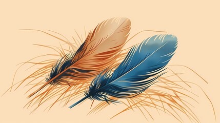 bird feathers background pattern, banner, wings background picture, seamless background