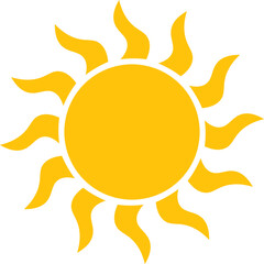 Cute Sun Cartoon Element