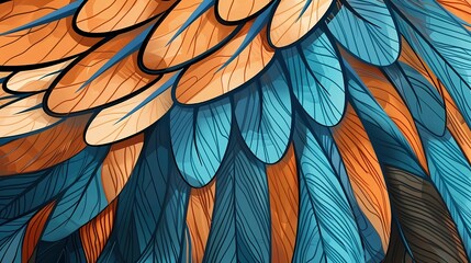 bird feathers background pattern, banner, wings background picture, seamless background