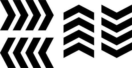 black and white stripes