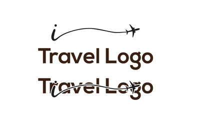 Letter I Travel Logo Template Design Vector, Emblem, Design Concept, Creative Symbol, Icon