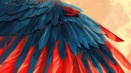 Fototapeta premium bird feathers background pattern, banner, wings background picture, seamless background