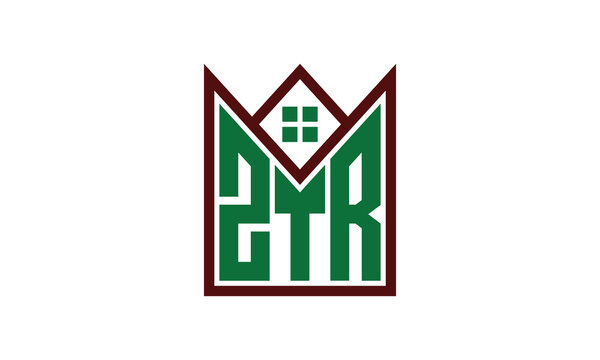 ZTR initial letter real estate builders logo design vector. construction ,housing, home marker, property, building, apartment, flat, compartment, business, corporate, house rent, rental, commercial