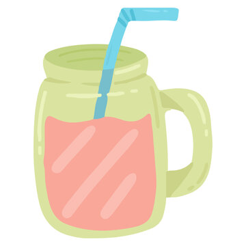 glass of juice illustration