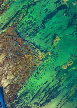 Aerial drone view of Cockenzie and Port Seton, Longniddry, Scotland, United Kingdom.