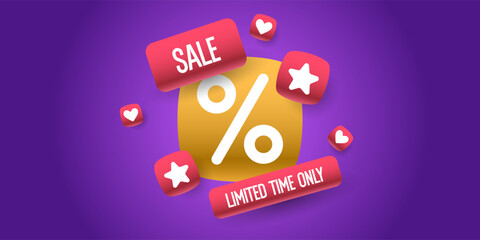 An image to advertise the sale. Poster for advertising discounts. Vector graphics.