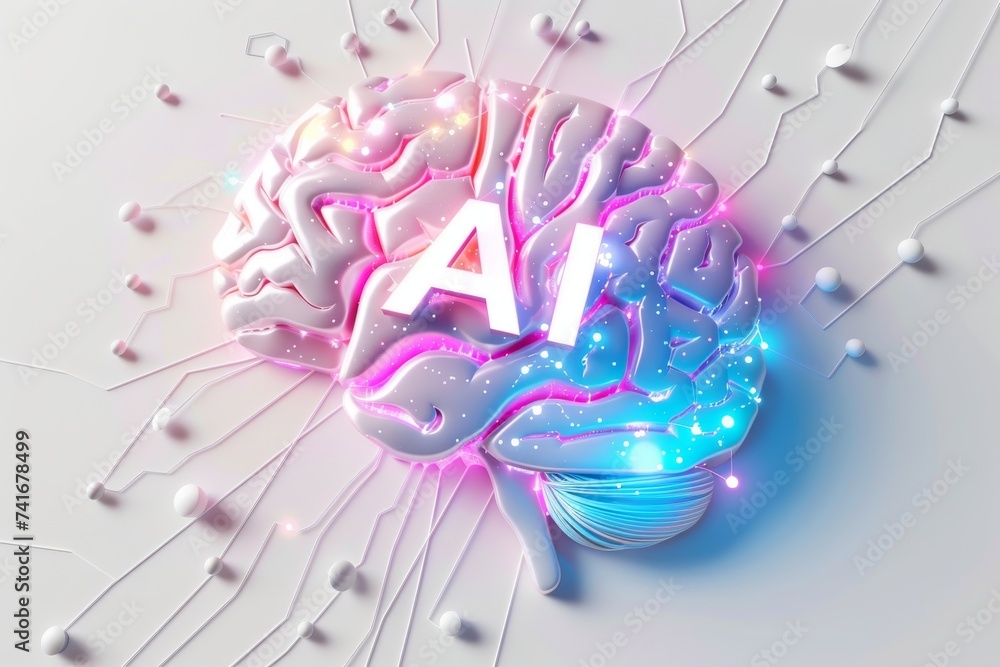 Poster ai brain chip data governance. artificial intelligence attention deficit/hyperactivity disorder mind