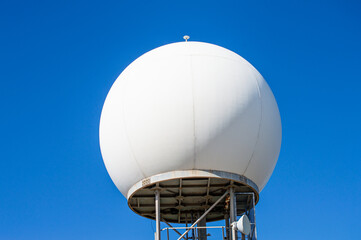 Communication antennas on Mount Mijas, Malaga, Spain