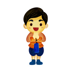 cartoon character of man 
